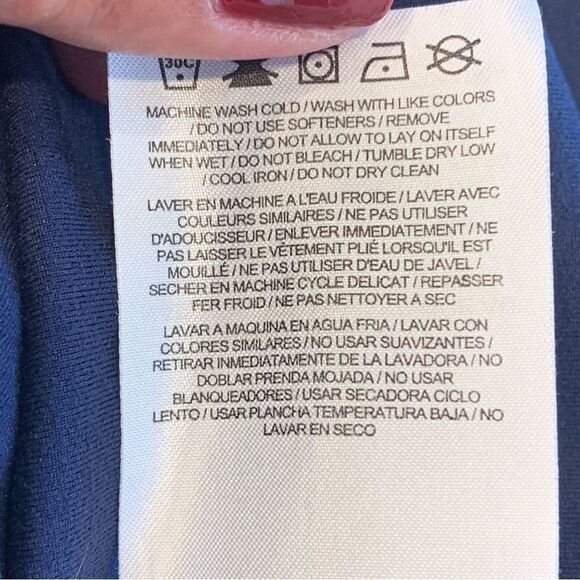 Nike Dri-Fit Navy Blue/White Racerback Tank Size Small - Picture 8 of 8